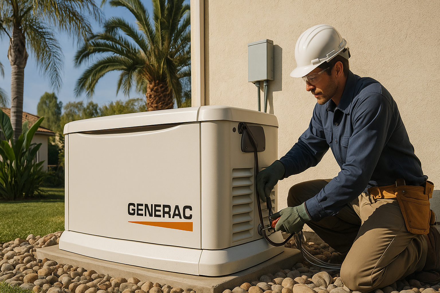 Standby Generator, 14kW | With 16-Circuit Transfer Switch | WiFi Enabled